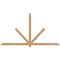 Ekena Millwork Kennewick Timber Gable Bracket, Western Red Cedar, 96"W x 52"H x 3 1/2"D x 3 1/2"F, 13/12 Pitch GBW096X52X0404KEN00SWR - alternate 1